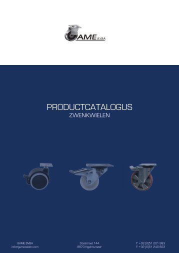 PRODUCTCATALOGUS - GAME BVBA