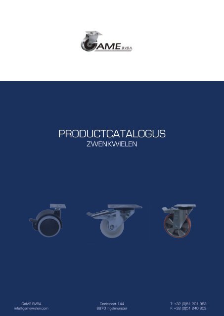 PRODUCTCATALOGUS - GAME BVBA