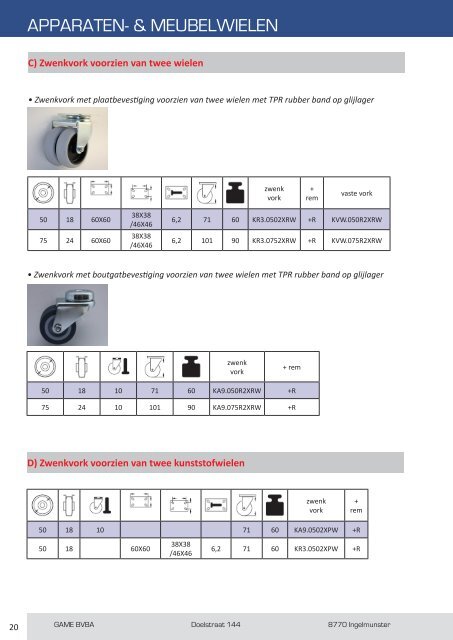 PRODUCTCATALOGUS - GAME BVBA