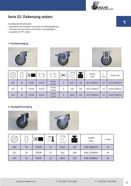 PRODUCTCATALOGUS - GAME BVBA