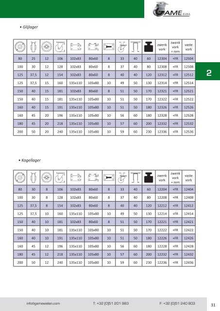 PRODUCTCATALOGUS - GAME BVBA