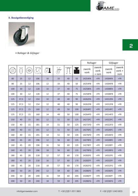 PRODUCTCATALOGUS - GAME BVBA