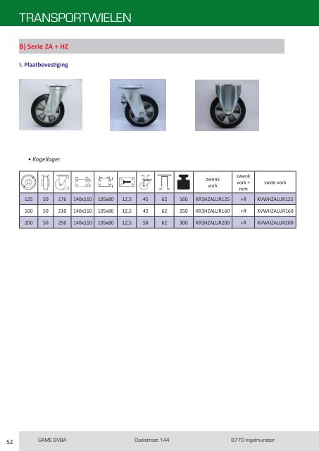 PRODUCTCATALOGUS - GAME BVBA