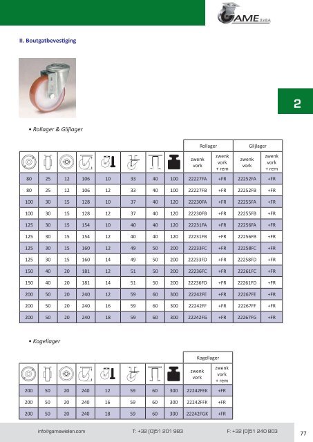 PRODUCTCATALOGUS - GAME BVBA