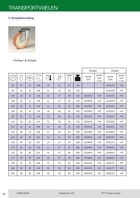 PRODUCTCATALOGUS - GAME BVBA