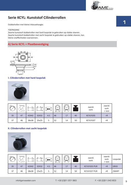 PRODUCTCATALOGUS - GAME BVBA