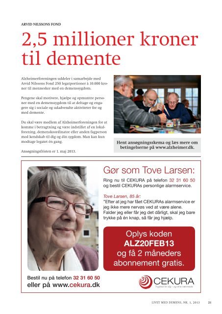 Åbenhed om demens Åbenhed om demens - Alzheimerforeningen