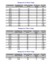 Rampen in 5 Meter Länge - baumatex