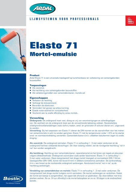 Elasto 71 - KROON Lijm en Voeg