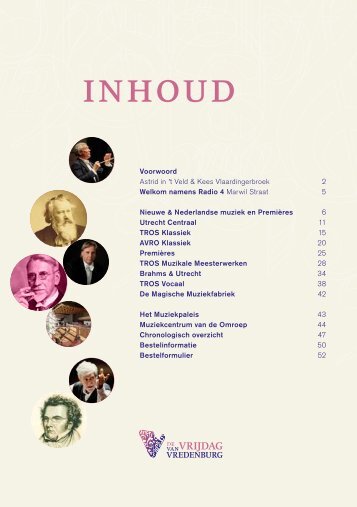 inhoud - Radio 4 concert agenda