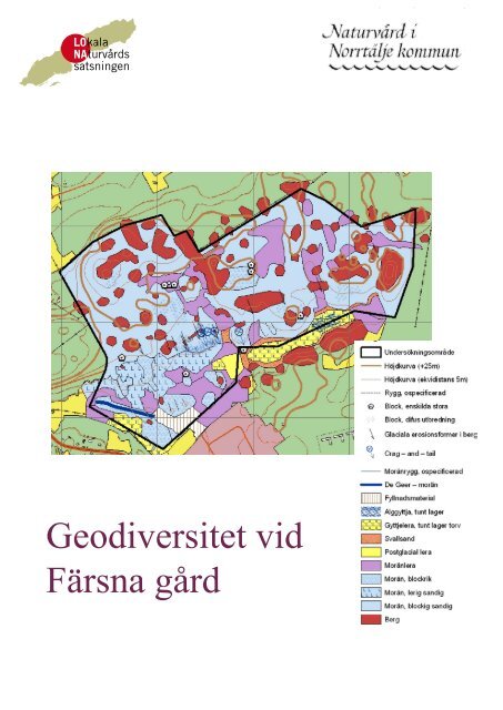 Geodiversitet vid Färsna gård - Norrtälje kommun