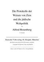 Die Protokolle der Weisen von Zion und die jüdische Weltpolitik ...