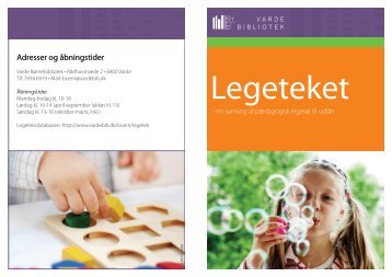 Adresser og åbningstider - Varde Bibliotek