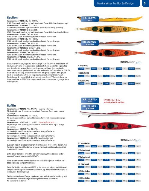 Se hele kataloget 2011 35 kajakker og alt - Kajaksalg