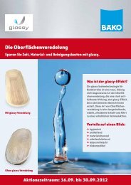 Sparen Sie Zeit, Material- und Reinigungskosten mit glassy.