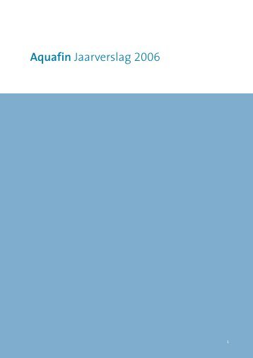 Aquafin Jaarverslag 2006