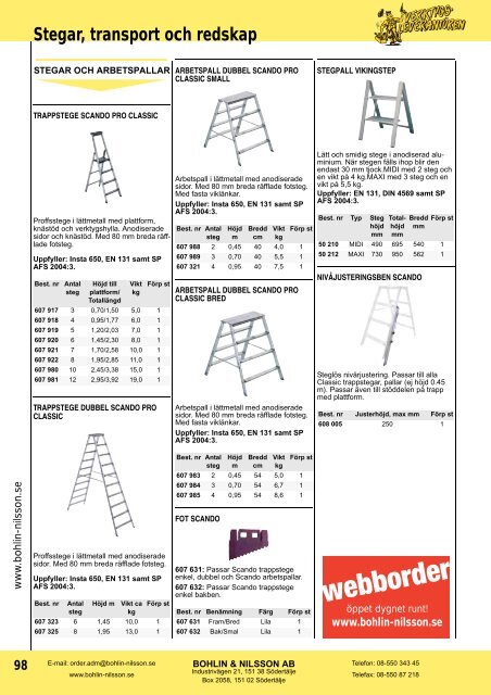 Produktkatalog (PDF) - Bohlin & Nilsson