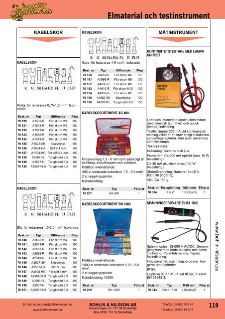 Produktkatalog (PDF) - Bohlin & Nilsson