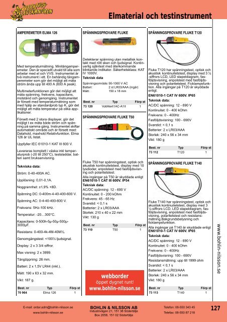 Produktkatalog (PDF) - Bohlin & Nilsson