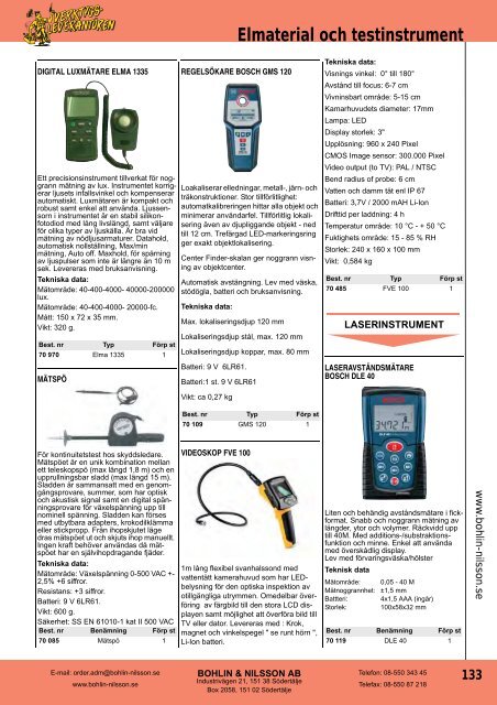 Produktkatalog (PDF) - Bohlin & Nilsson