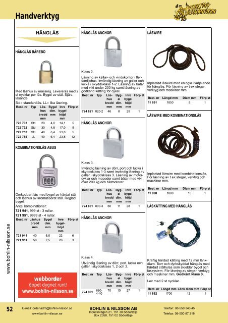 Produktkatalog (PDF) - Bohlin & Nilsson