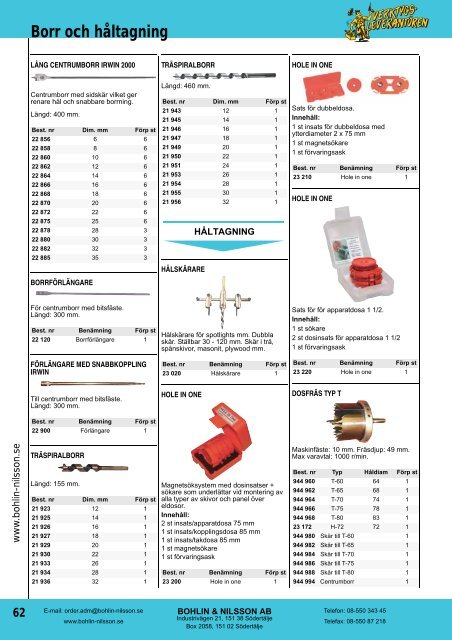 Produktkatalog (PDF) - Bohlin & Nilsson