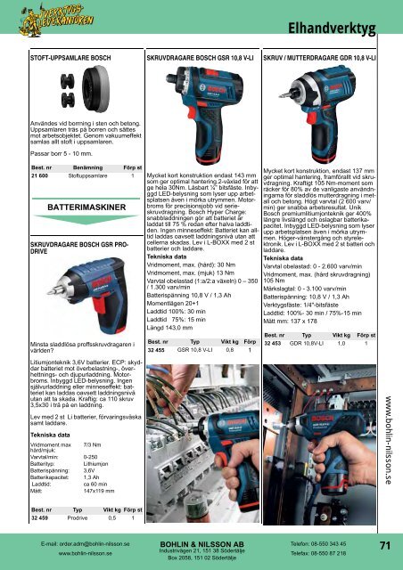 Produktkatalog (PDF) - Bohlin & Nilsson