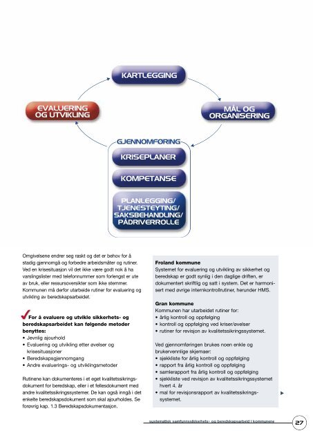 Systematisk samfunnssikkerhets- og beredskapsarbeid i kommunene