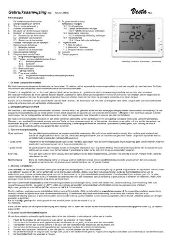 Vesta Plus - DeThermostaat.nl