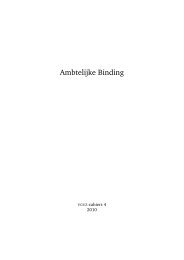 Ambtelijke Binding - VGVZ