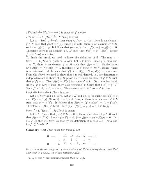 Topics in algebra Chapter IV: Commutative rings and modules I - 1