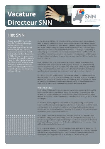 Vacature Directeur SNN