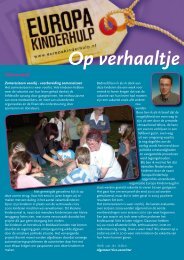 Op Verhaaltje van oktober 2009 - Europa Kinderhulp