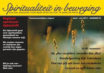 Lees hier het nieuwste nummer van Spiritualiteit in beweging.
