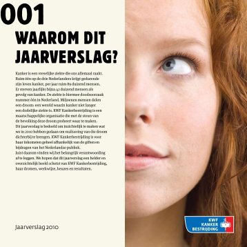 Waarom dit jaarverslag? - KWF Kankerbestrijding