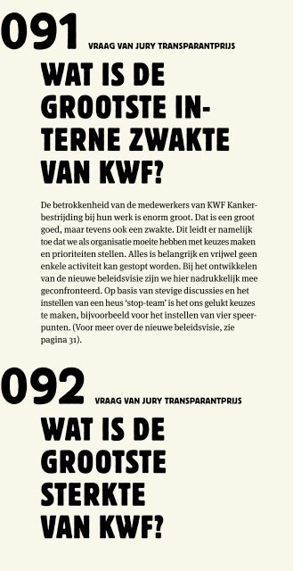 Waarom dit jaarverslag? - KWF Kankerbestrijding