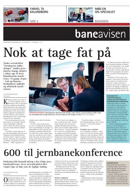 600 til jernbanekonference - Banedanmark