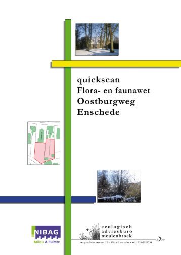 Bijlage 7 Quickscan Flora- en faunawet Oostburgweg Enschede ...