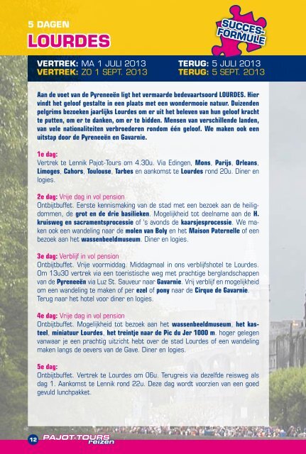 PAJOT-TOURS reizen