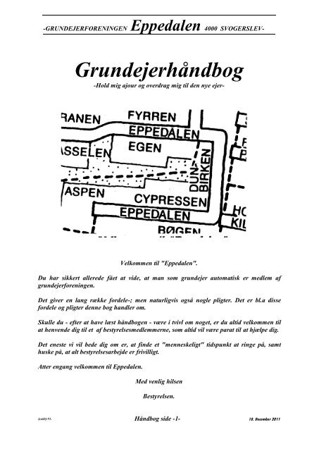 for Grundejerforeningen "Eppedalen"