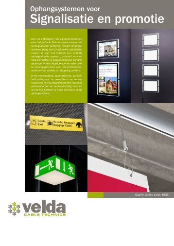 Signalisatie en promotie - Velda Cable Technics