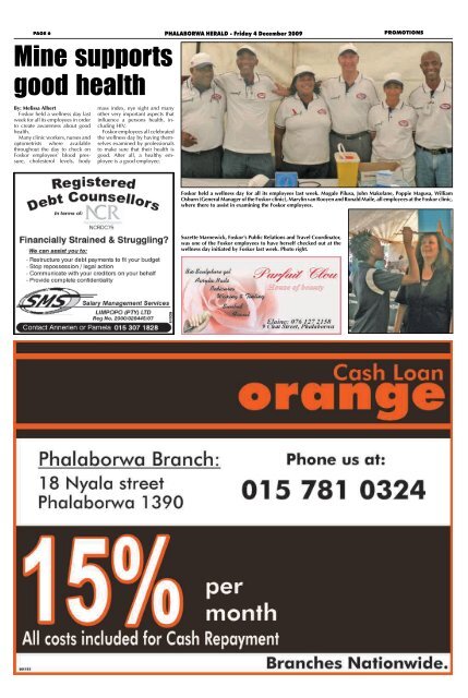 Friday 4 December 2009 R2.00c incl. VOLUME 24 ... - Letaba Herald