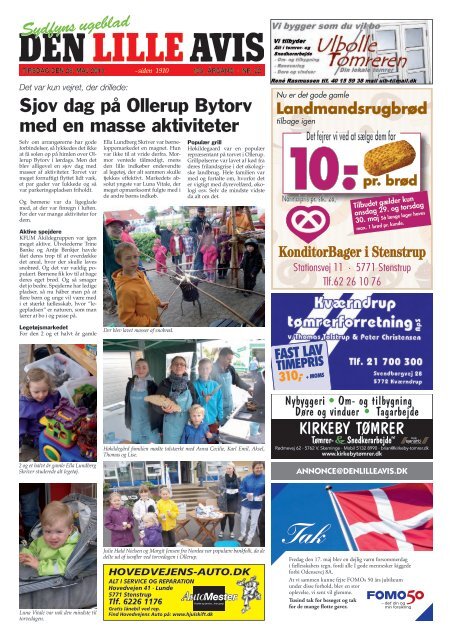 Sjov dag på Ollerup Bytorv med en masse aktiviteter - Den Lille Avis