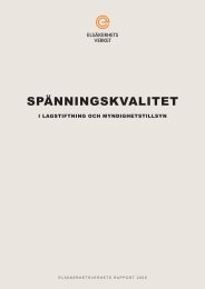 Rapport spänningskvalitet - Elsäkerhetsverket