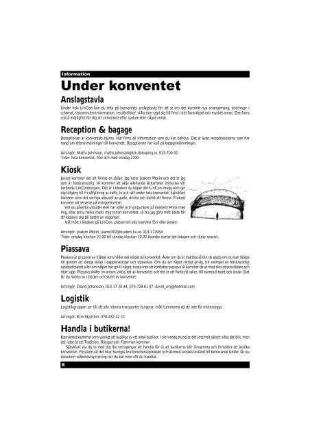 På konventet - LinCon