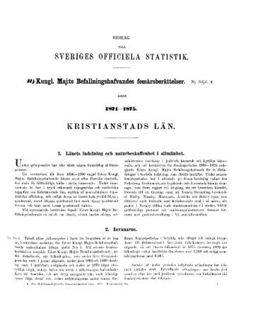 1871-1875 Kristianstads län - Statistiska centralbyrån