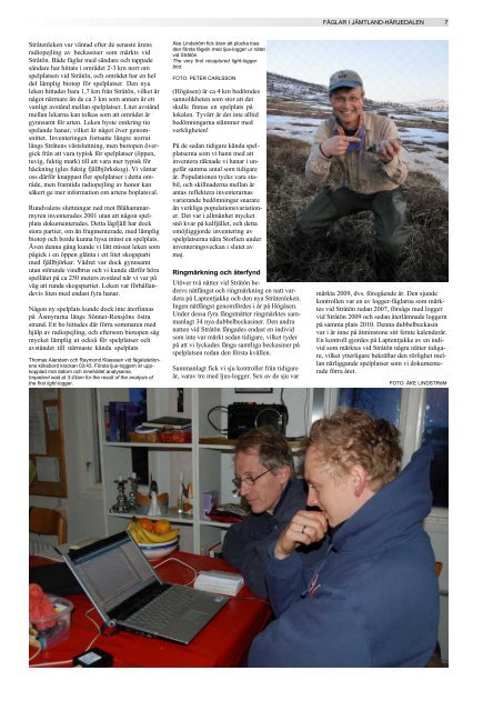 Årsrapport 2010 - Ånnsjöns fågelstation