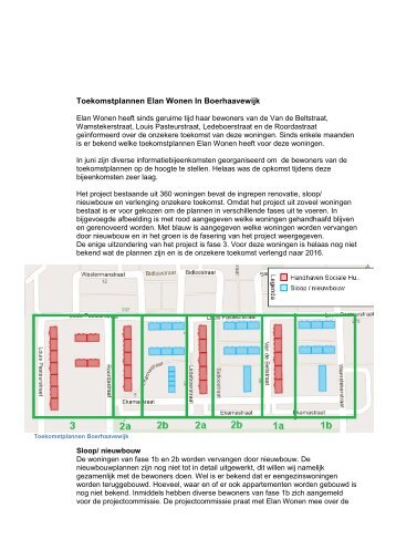 Toekomstplannen Elan Wonen In Boerhaavewijk