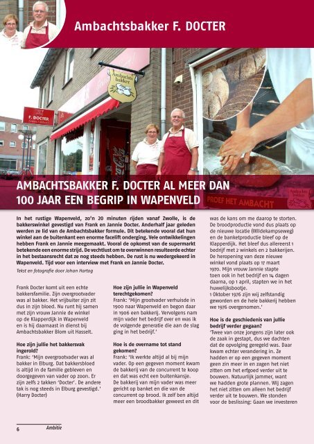 ambitie - Ambachtsbakker