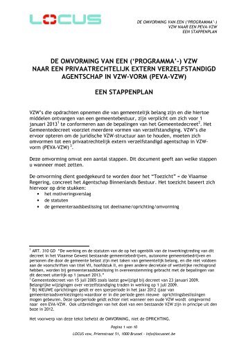 Stappenplan omvorming Locus - Agentschap Binnenlands Bestuur ...